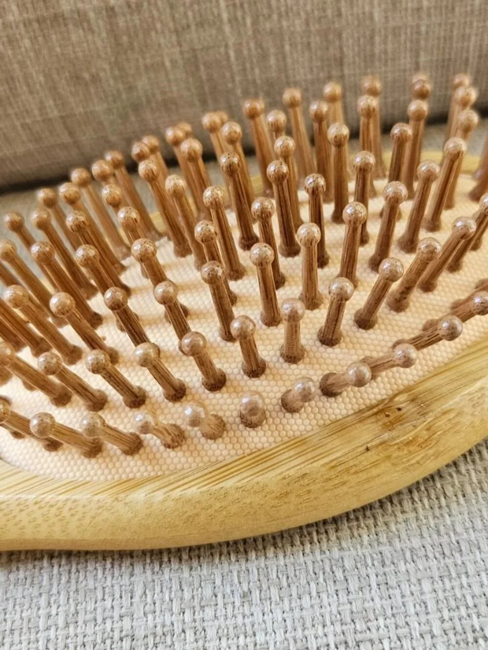 Real Wood Hair Brush Tan Hair Accessories Hair Styling Brush New Unbranded